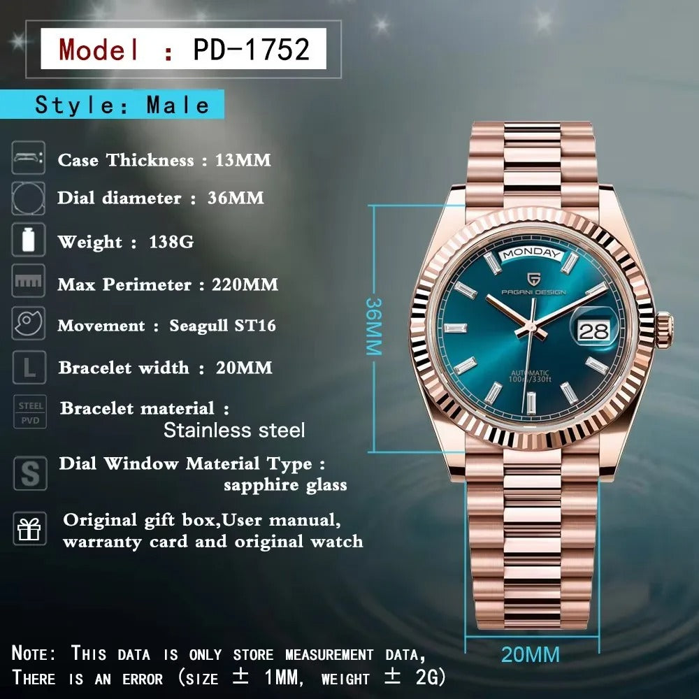PAGANI DESIGN DD36 Men's Luxury Automatic Watch