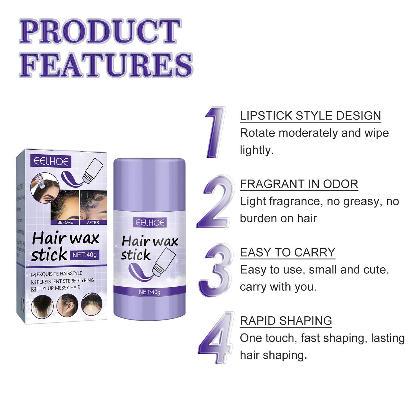 EELHOE Hair Wax Stick