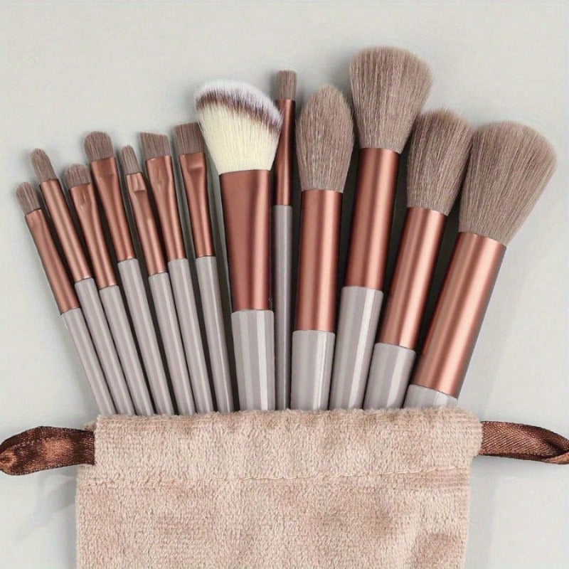 13-Piece Professional Makeup Brush & Sponge Set