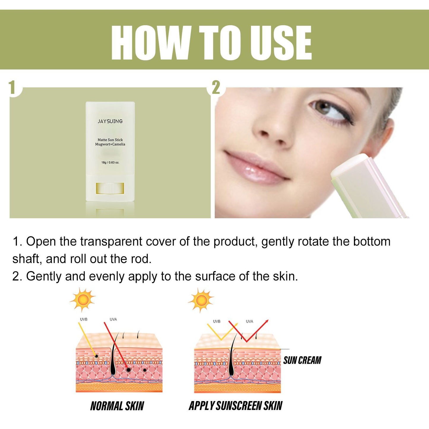Jaysui Matte UV Protective Stick