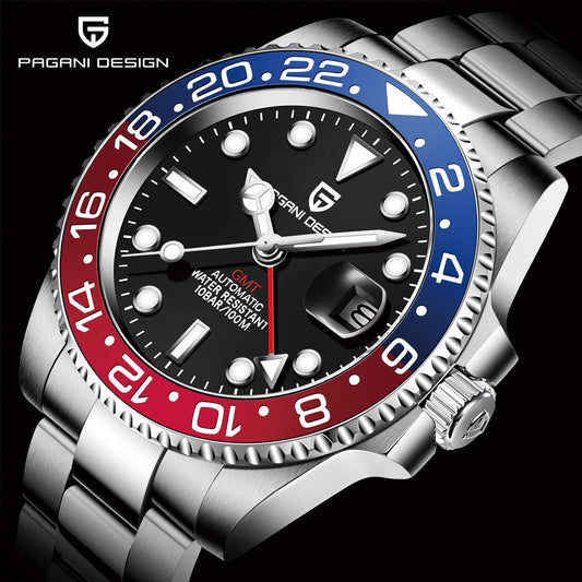 PAGANI DESIGN V3 GMT Men's Luxury Automatic Watch – 40MM