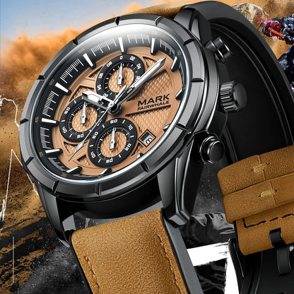 New Fashion Brown Mark Fairwhale  Men's Sport Watch