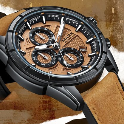 New Fashion Brown Mark Fairwhale  Men's Sport Watch