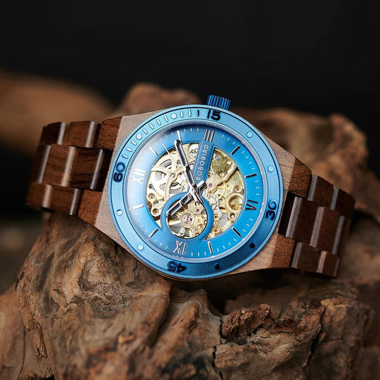 BOBO BIRD Men's Automatic Wooden Watch
