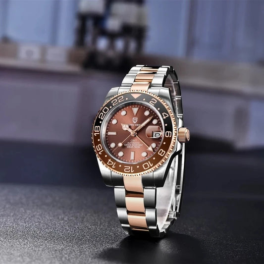 PAGANI DESIGN 40mm Luxury Men's GMT Watch