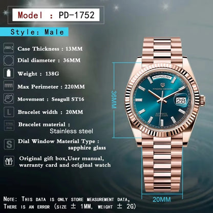 PAGANI DESIGN DD36 Men's Luxury Automatic Watch